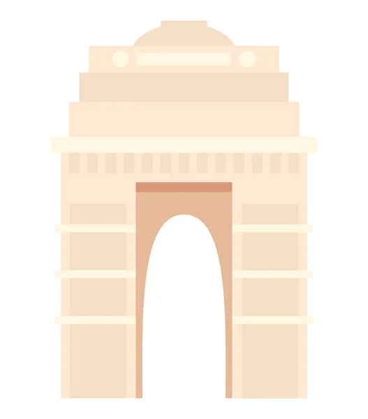 Porte Inde Icône Isolée — Image vectorielle