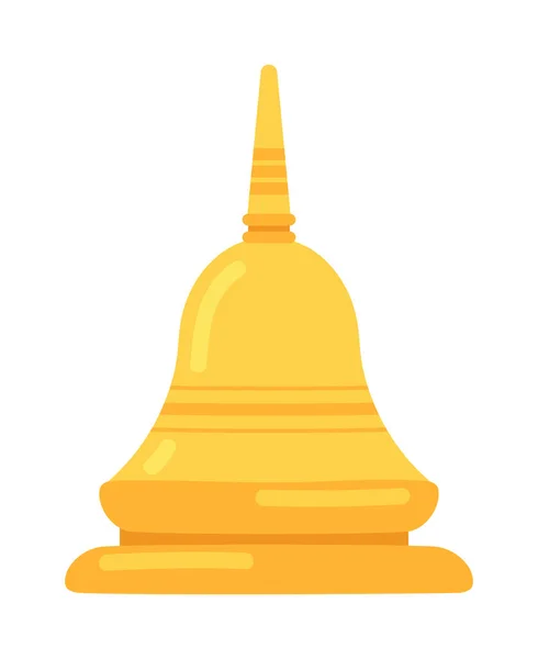 India Pagoda Izolowany Styl Ikony — Wektor stockowy