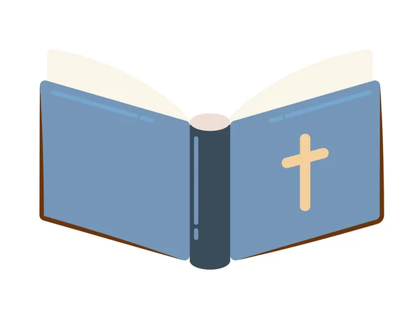 Diseño Aislado Icono Biblia Santa — Vector de stock