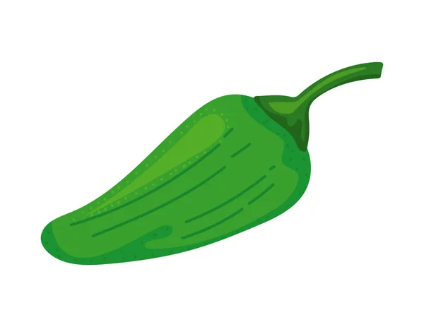 Chili Vegetable Icon Isolated Design — Stockvektor
