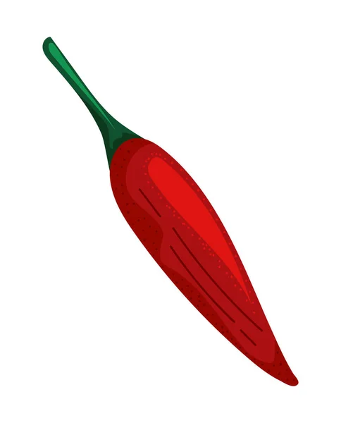 Chili Food Icon Isolated White Background — Stockvector