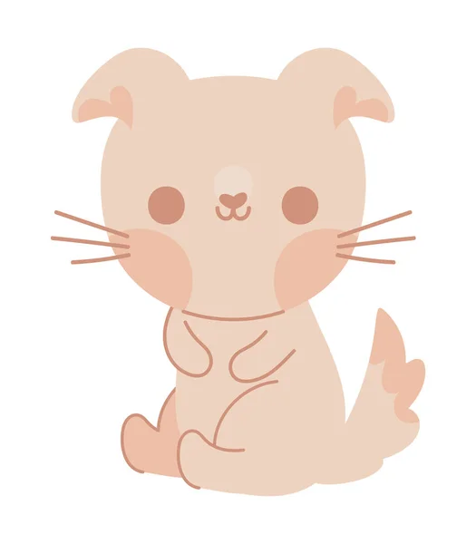 Dog Cute Animal Icon Isolated — Stockvector