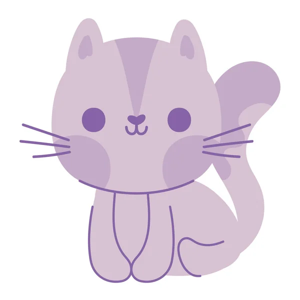 고양이귀엽기 아이콘 — 스톡 벡터