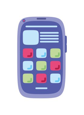 akıllı telefon mobil uygulama simgesi izole edildi