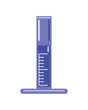 Bilim şişesi laboratuvar simgesi izole edilmiş tasarım