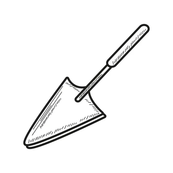Kuchyně Stěrka Ikona Izolované Bílé Pozadí — Stockový vektor