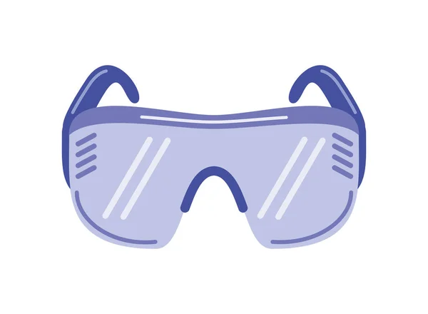 Goggles Laboratory Icon Isolated Design — Stock Vector