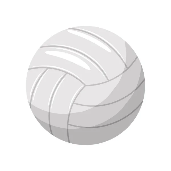 Ballon Volley Icône Sport Isolé — Image vectorielle