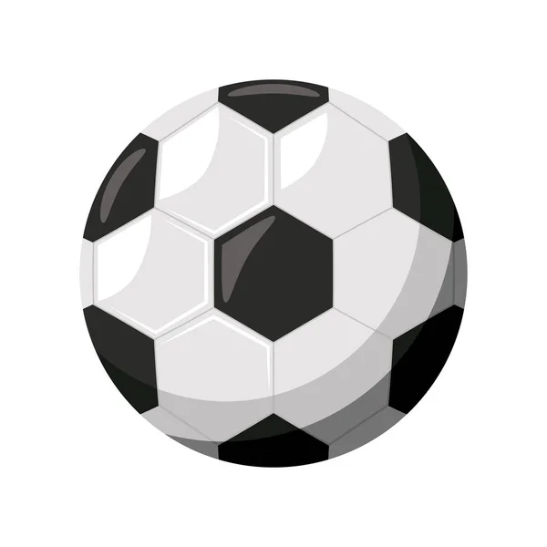 Fútbol Pelota Deporte Icono Aislado — Vector de stock