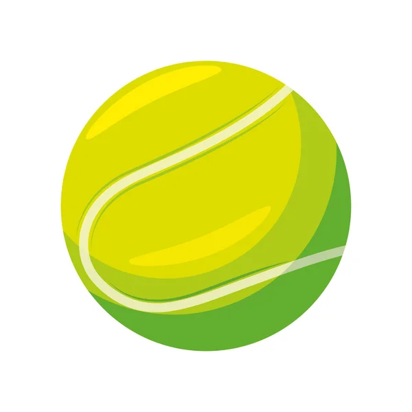 Tenis Topu Spor Simgesi Izole Edildi — Stok Vektör