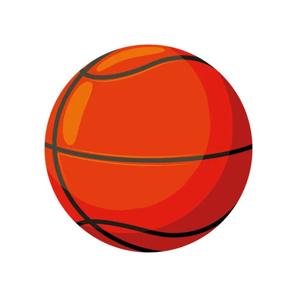Basketball Ball Sport Icon Isolated — Stock vektor