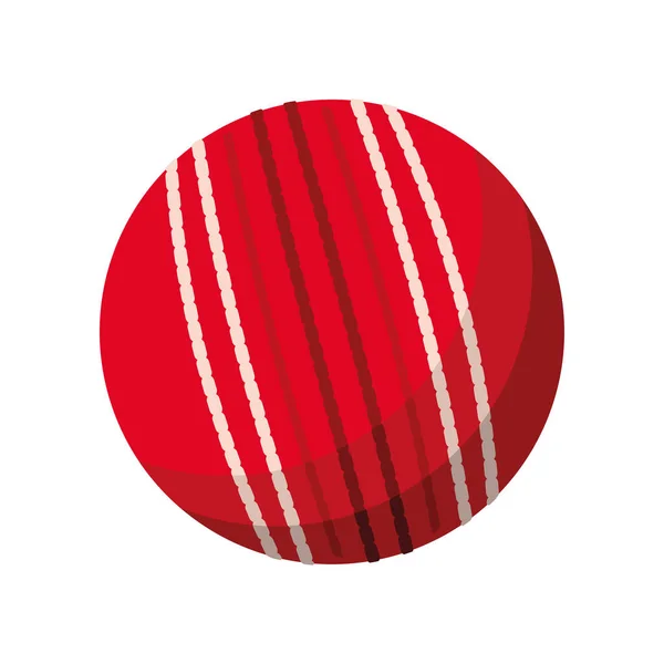 Cricket Ball Sport Ikone Isoliert — Stockvektor