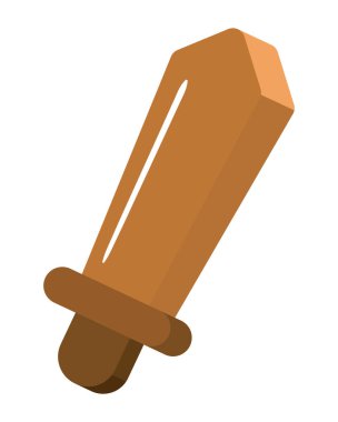 Kılıç ağacı oyuncak simgesi izole