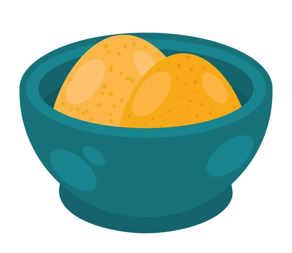 Food Bowl Icon Isolated — Stock Vector