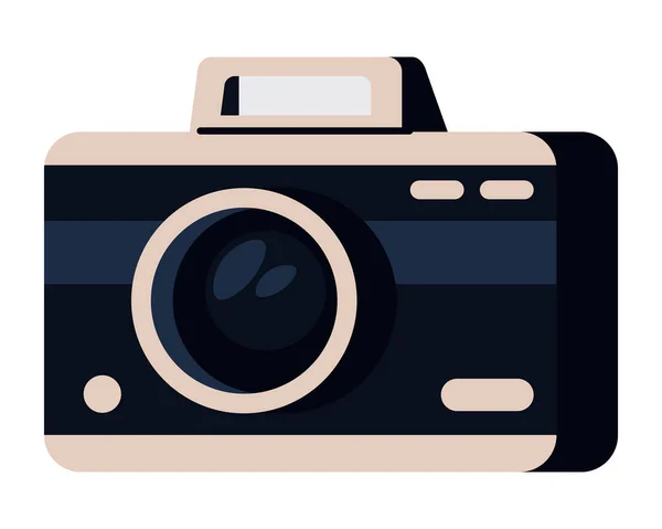Photo Camera Icon Isolated Design — Stockvektor