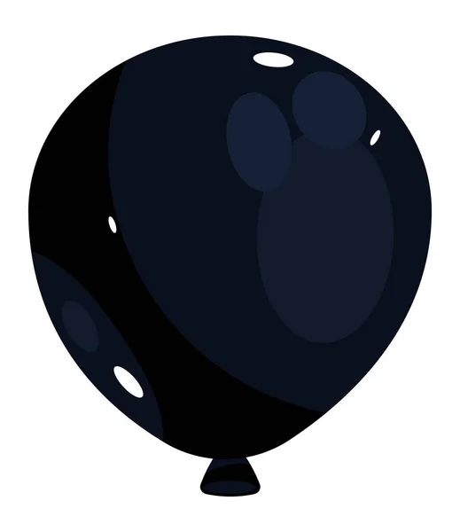 Czarny Balon Ikona Odizolowany Projekt — Wektor stockowy