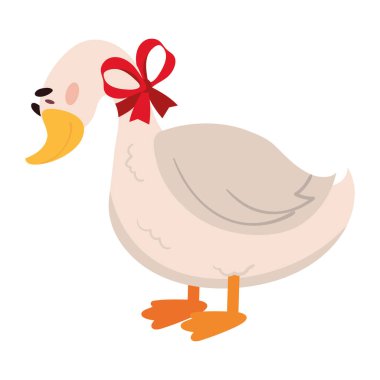 Yay simgesi izole edilmiş ördek