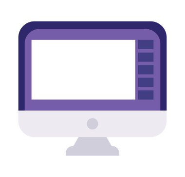 bilgisayar simgesi izole edilmiş beyaz arkaplan