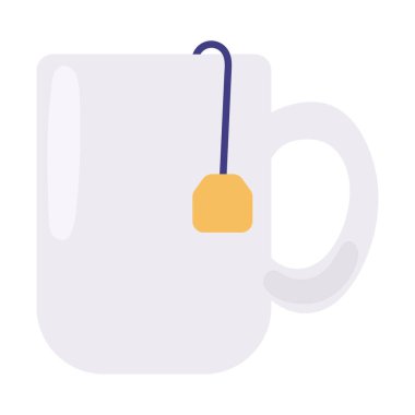 çay fincanı simgesi izole edilmiş beyaz arkaplan