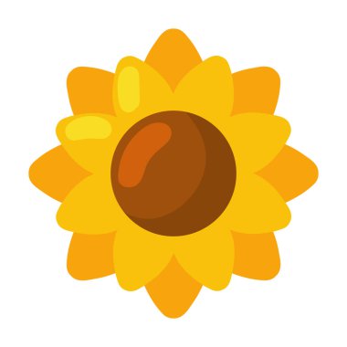 çiçek simgesi izole edilmiş beyaz arkaplan