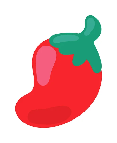 Chili Pepper Icon Isolated Design — Stock Vector