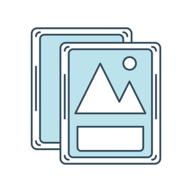 resim sosyal medya simgesi izole