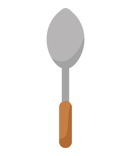 Kaşık Çatal Bıçak Mutfak Simgesi Izole — Stok Vektör
