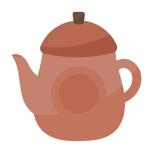 Τσάι Δοχείο Σκεύος Κουζίνα Εικονίδιο Απομονωμένο — Διανυσματικό Αρχείο
