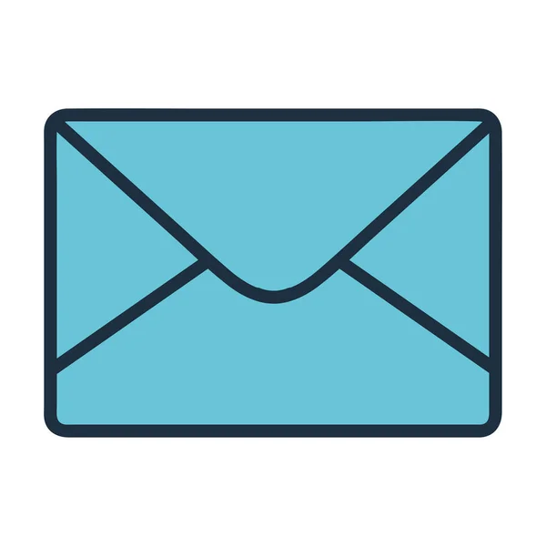 Enviar Símbolo Comunicação Ícone Tecnologia Mail Moderno Isolado — Vetor de Stock