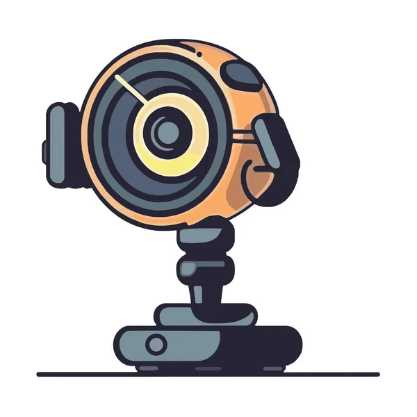 Иконка Современной Технологии Веб Камеры Изолирована — стоковый вектор