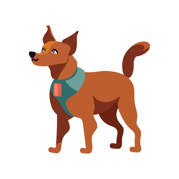 Cute Dog Vector Design Icon Isolated — Stock Vector