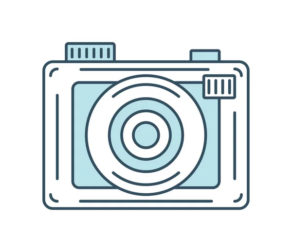 Moderní Digitální Ikona Fotoaparátu Izolována — Stockový vektor