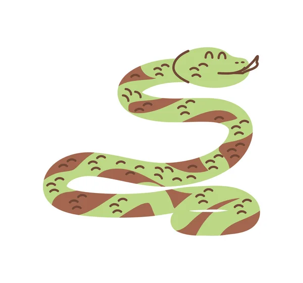 Animal Reptile Vipère Icône Isolé — Image vectorielle