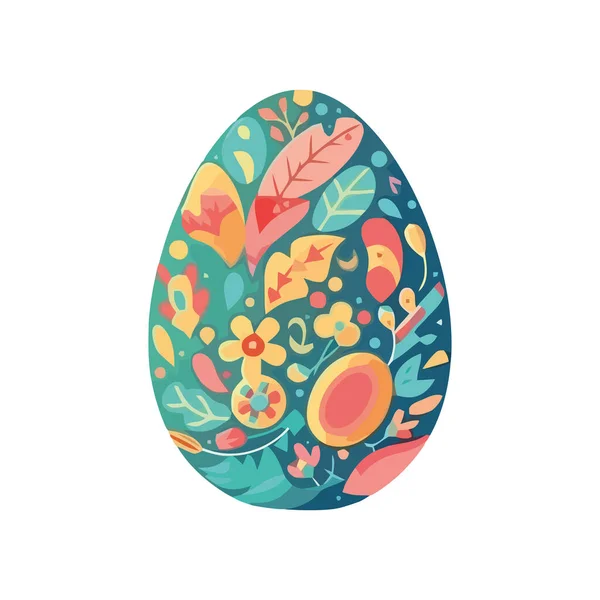 Свежесть Весны Иконе Цветущего Яйца — стоковый вектор