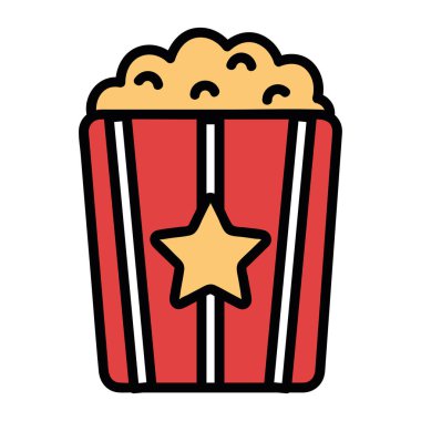 Kovada patlamış mısır ikonu izole edildi