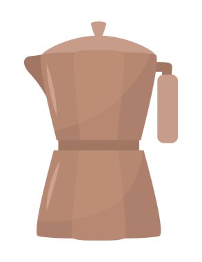 Kahve moka demlik simgesi izole