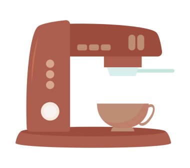 kahve makinesi ve kupa simgesi izole