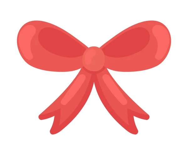 Arc Décoratif Icône Rouge Isolé — Image vectorielle