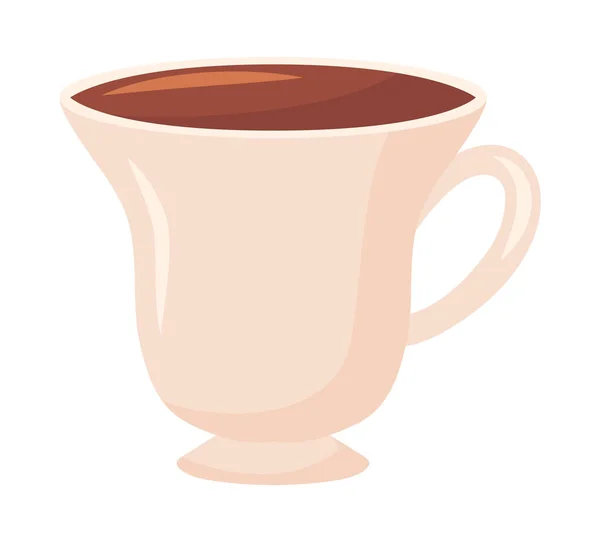 Tasse Kaffee Ikone Isoliert — Stockvektor