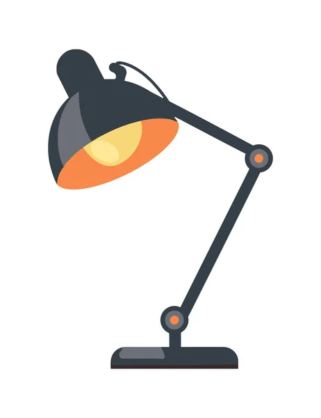 Lámpara Decoración Oficina Icono Aislado — Vector de stock
