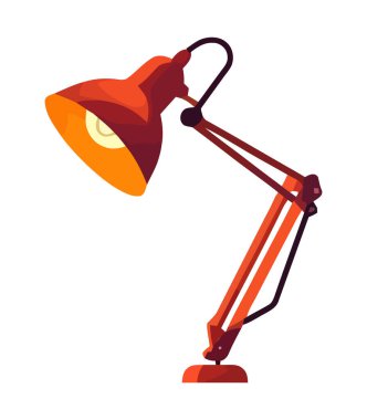 Parlak metal lamba gölgesi izole ikonu aydınlatır