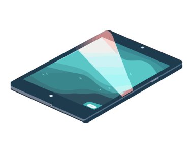 Modern teknoloji kablosuz telefon simgesi izole edildi