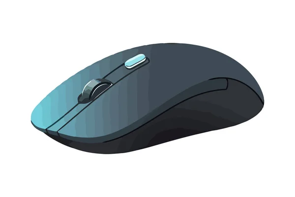 Mouse Computador Moderno Simbolizando Ícone Avanço Tecnologia — Vetor de Stock
