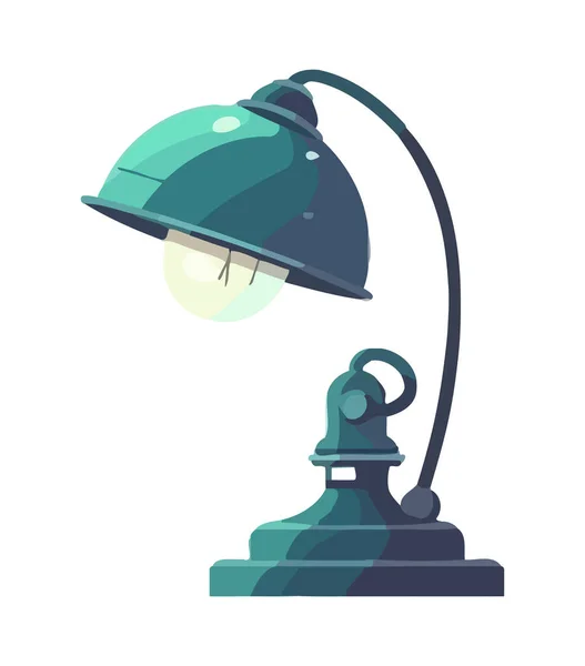 Diseño Vectorial Moderno Icono Lámpara Eléctrica Brillante Aislado — Vector de stock