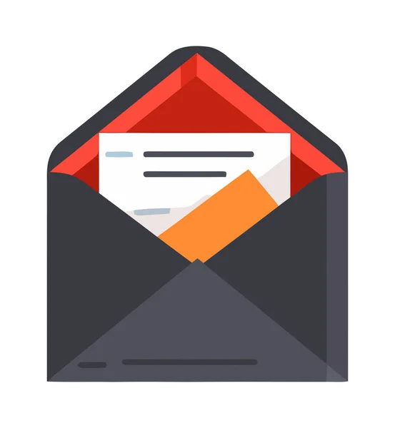 Enviar Mensagem Mail Com Ícone Envelope Isolado —  Vetores de Stock