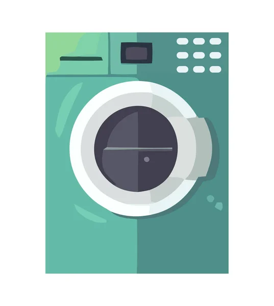 Modern Wasmachine Pictogram Draait Kleding Schoon Pictogram Geïsoleerd — Stockvector