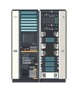 Bilgisayar donanım endüstrisi teknoloji donanımı simgesi sipariş etti