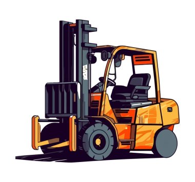 Depo simgesine kargo konteynırları taşıyan makineler izole edildi