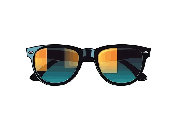 Gafas Sol Icono Accesorio Moda Aislado — Vector de stock