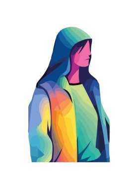 Silüet simgesinde duran bir kişi izole edildi